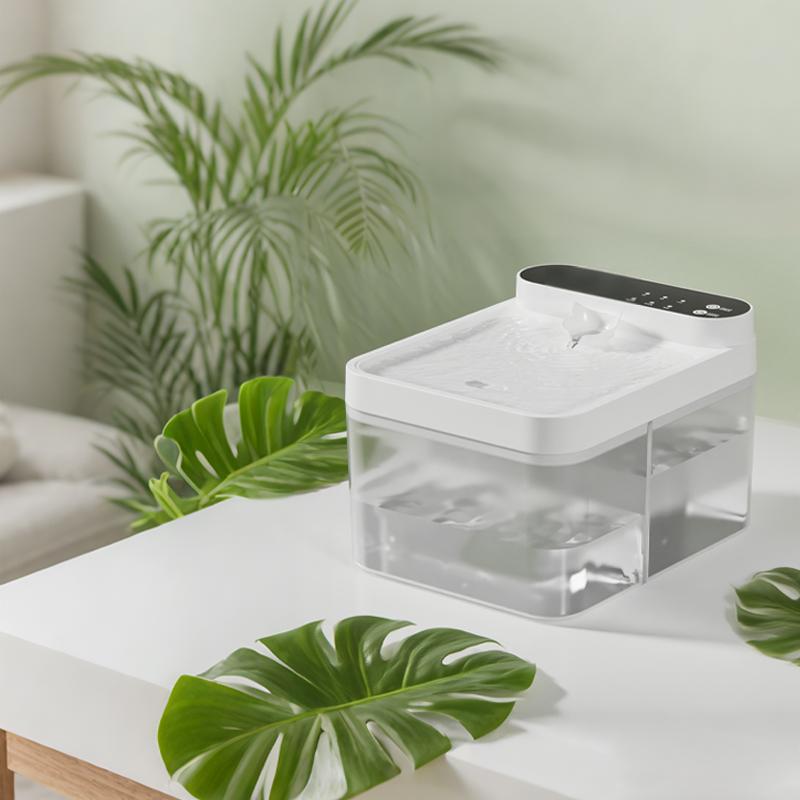 Automatic Sensor Pet Water Fountain with Filter, Stainless Steel Bowl and Optional Heating