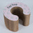Foldable accordion cat scratcher with bell toy, product gallery photo