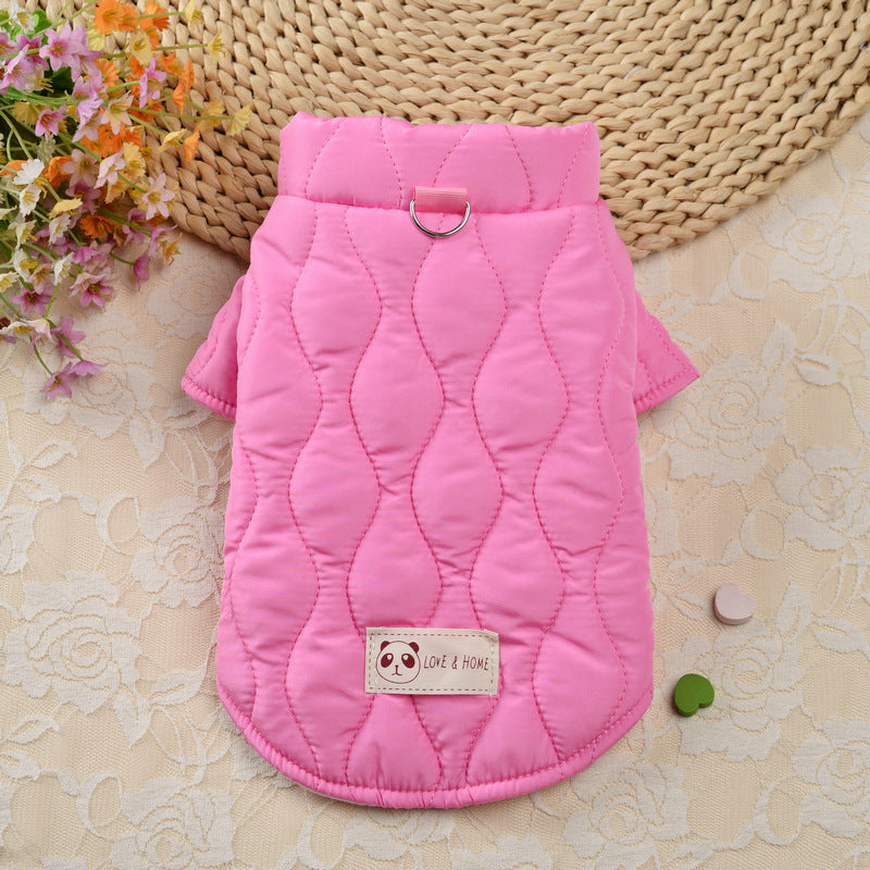 Diamond quilted cotton dog coat, available in 3 colours, image 7