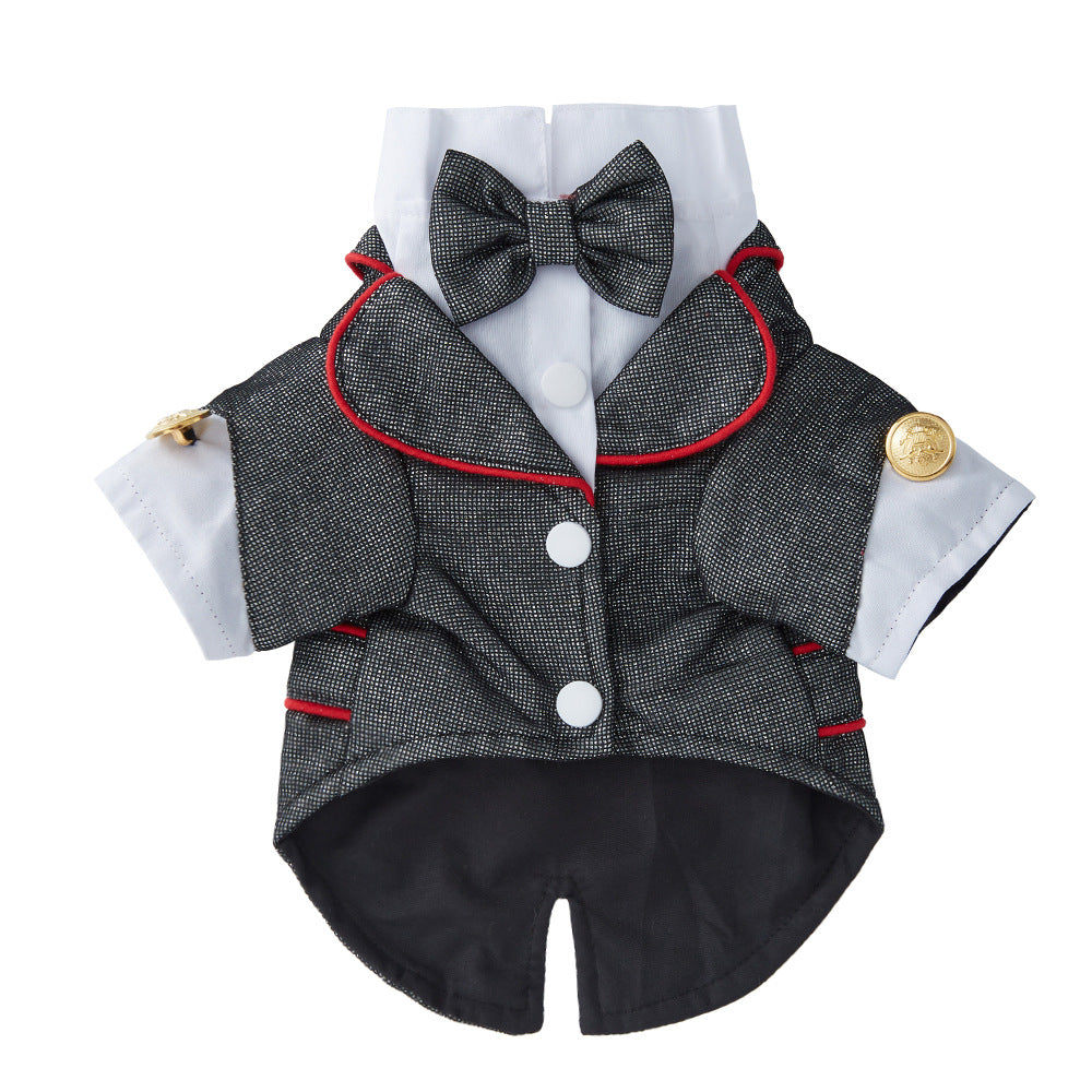 Formal dog suits with ties in a range of designs