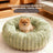Faux Fur Round Pet Nest Bed with Thick Padding, Dogs and Cats