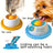 Anti-Spill Pet Slow Feeder Lick Tray for Cats and Dogs, Durable Plastic