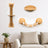 Wall-mounted wooden cat furniture with sisal, alternative angle view