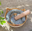 Small woven rattan cat nest in macaron blue with ball, view 39