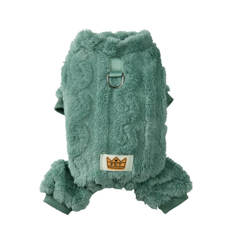 Fleece lined cable knit dog jumpsuit, available in 12 colours, image 29